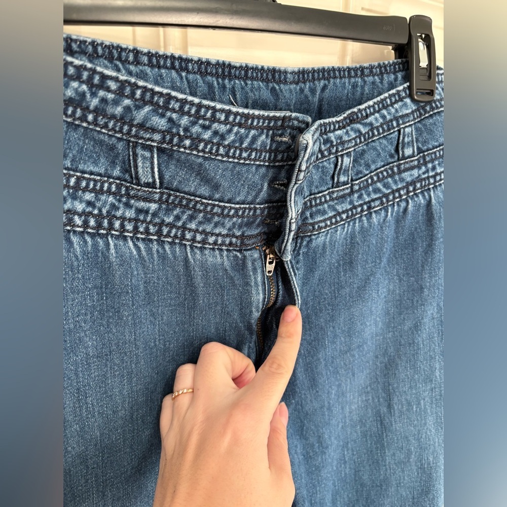 Free People Augusta Wide Leg Flare Jeans Size 29 - Picture 4 of 8